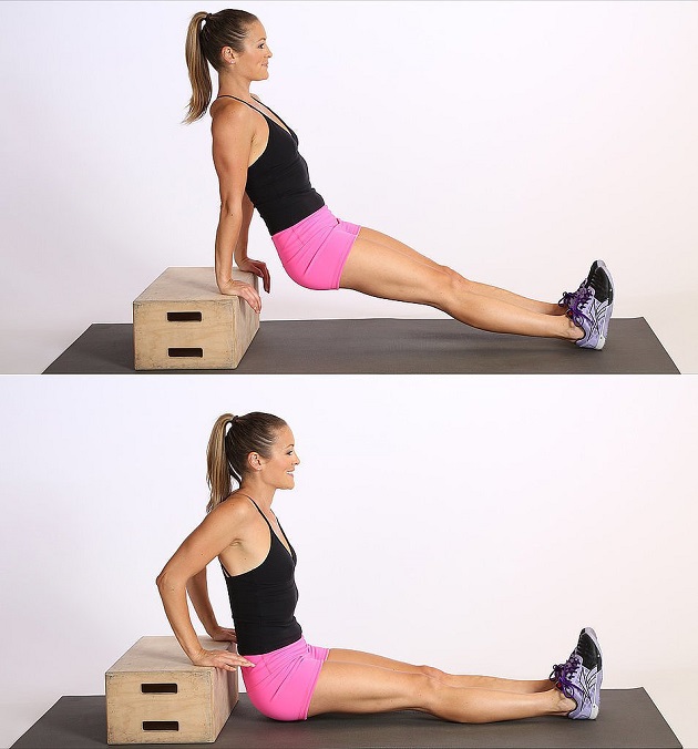 Workout upper body and core muscles at home